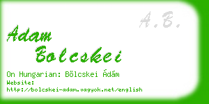 adam bolcskei business card
